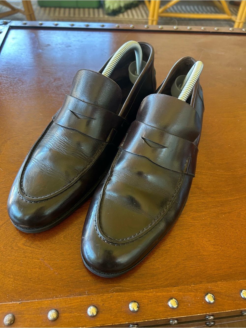 Classic Men’s Penny Loafers in Dark Brown EUC Size 41 = 8-8.5M
